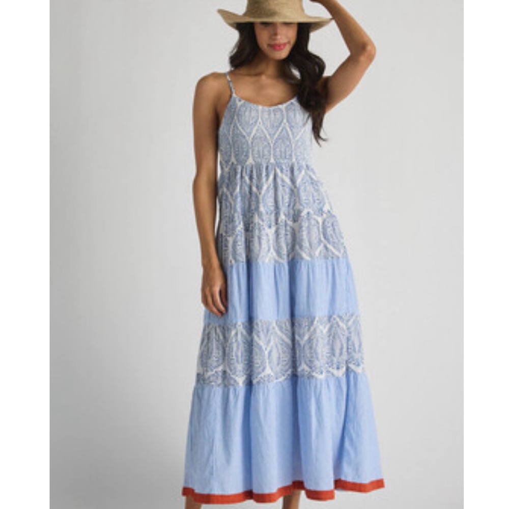 THML smocked midi dress